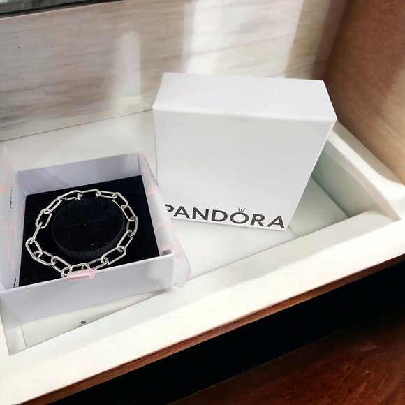 Authentic NEW PANDORA Me 925 Silver Link Chain Bracelet 599588C00-3 w/Gift Box - Picture 1 of 1